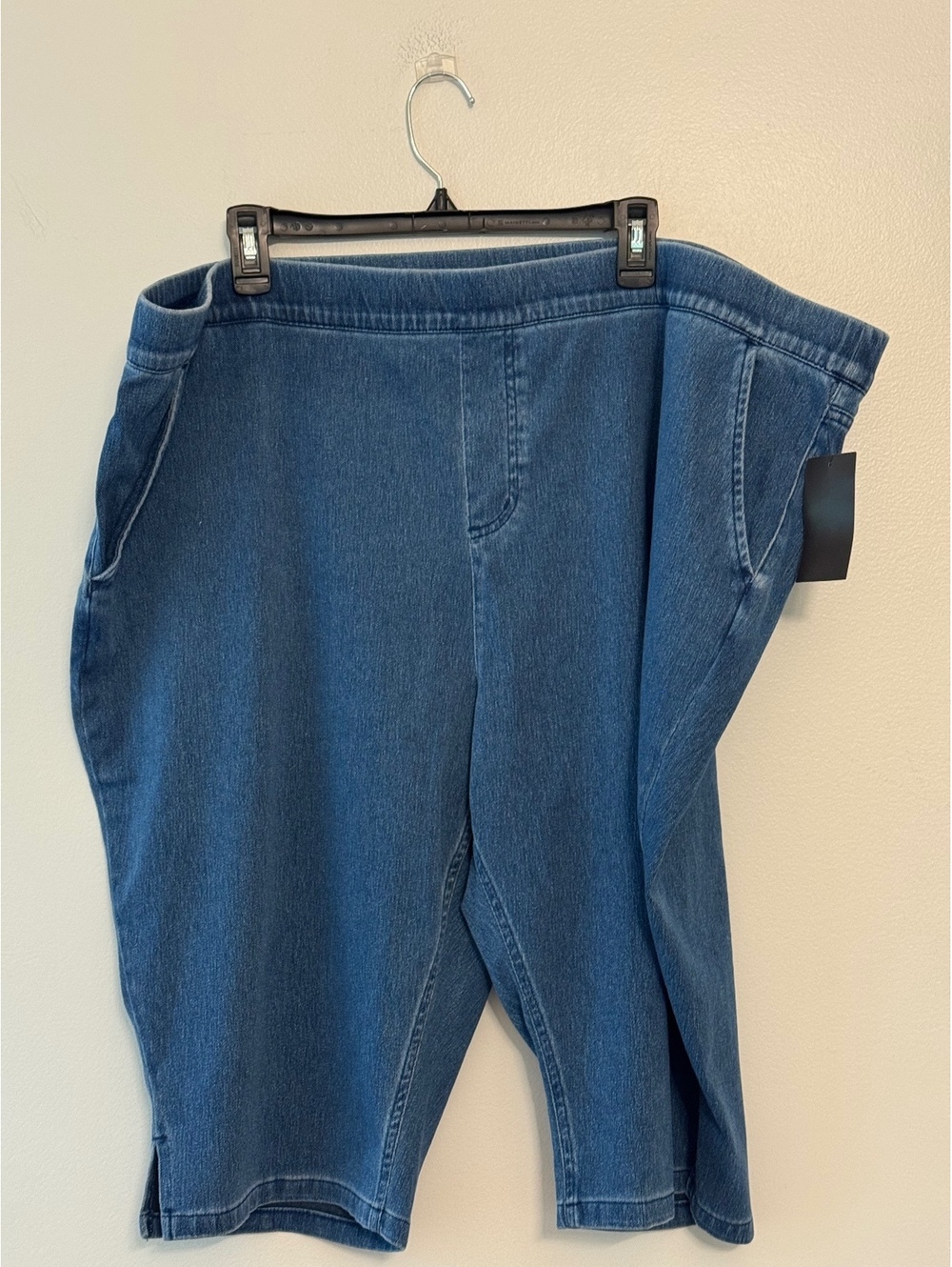 d&co. Denim Shorts 3X Size Blue Relaxed Fit
